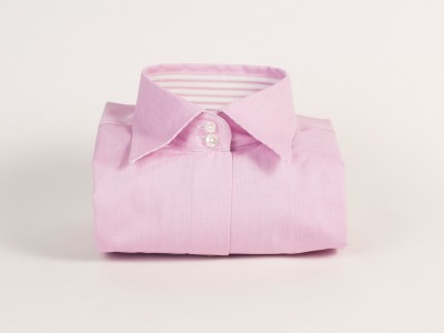 Cămaşă femei Croi tip Slim Fit cu Guler Italian cu 2 nasturi Oxford Roz