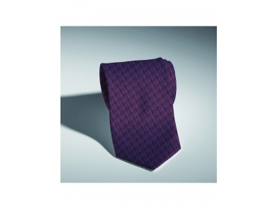 Cravată bordeaux de mătase cu imprimeu geometric, model îngust 6 cm