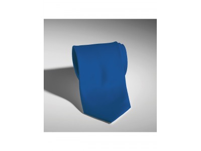 Cravată bleu de mătase, model îngust 6 cm