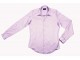 Cămaşă bărbaţi Croi tip Slim Fit cu Guler italian cu un nasture Satin Liliac